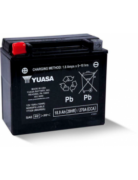 Yuasa YTX20 Sealed & Factory Activated Battery