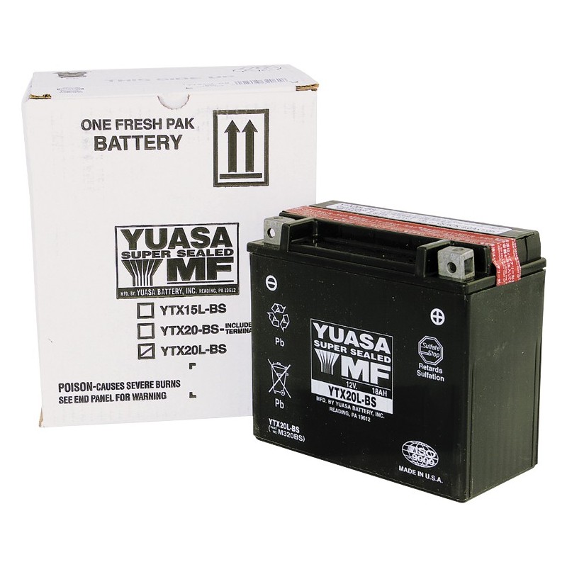 Yuasa YTX20L-BS Maintenance Free Battery